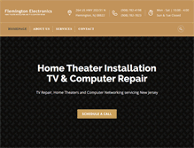 Tablet Screenshot of flemingtonelectronics.com